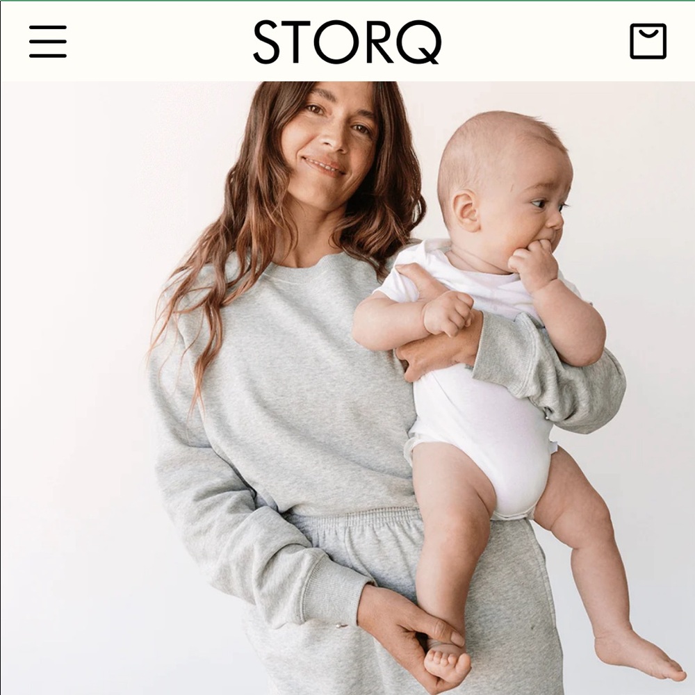STORQ Foundation Maternity/postpartum Sweatshirt - Gray - Size 2/Small NWT
